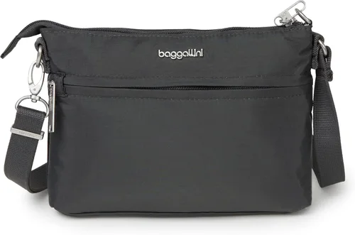 Vista 8 de Baggallini Securtex™ - Bandolera antirrobo Negro