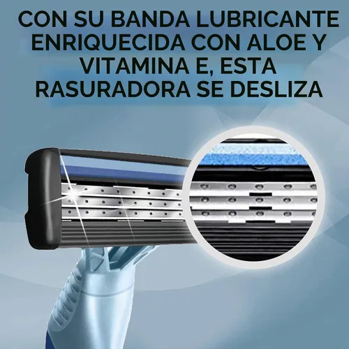 Vista 10 de BiC Flex 3 - Afeitadora desechable para hombre (4 unidades), paquete de de 3