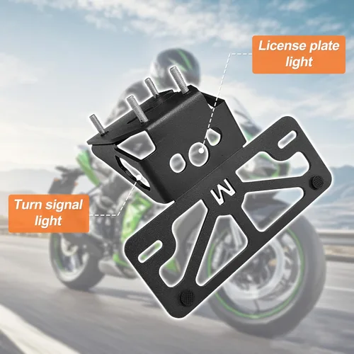 Vista 5 de Kit eliminador de guardabarros VM-KZ910 compatible con Kawasaki Z900 (2017-2019) Aluminum Construction, Anti-Rust, Suitable for Outdoor Use