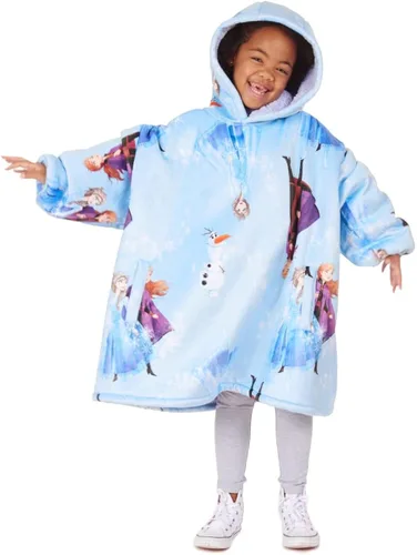 Vista 2 de Disney Frozen and Minnie Mouse Way - Sudadera grande con capucha para niñas, sudadera de gran tamaño con capucha