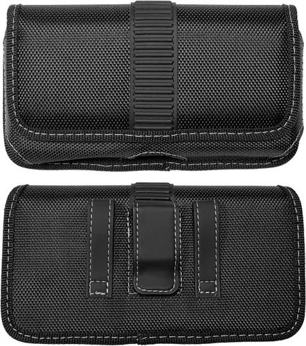 Vista 9 de Funda de nailon para teléfono celular para Alcatel Insight, Verso, Raven, Tetra, LG Aristo2/3, Galaxy S10e, iPhone SE (2020/2022) - Funda horizontal