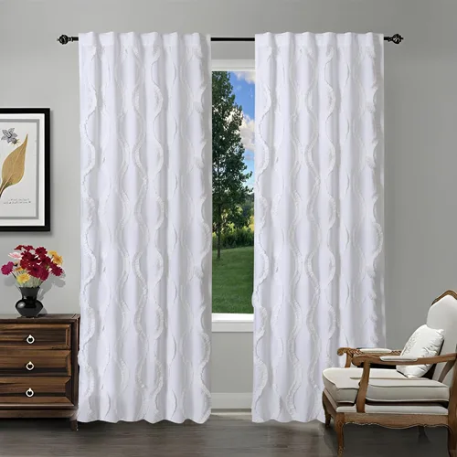 Vista 11 de Cortinas de lino natural – Juego de 2 paneles con pestaña trasera, 50 x 63 pulgadas cada uno, cortinas texturizadas con aspecto de lino para sala