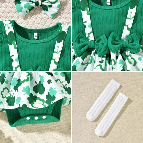 Vista 21 de Unutiylo Ropa de bebé recién nacida prematura con tirantes, traje de otoño e invierno, traje de manga larga con volantes