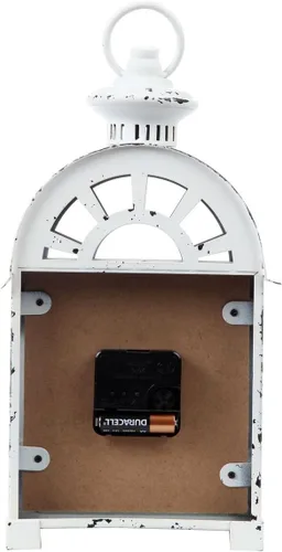 Vista 5 de Lily's Home Reloj de manto estilo estación de tren Grand Central de inspiración vintage, silencioso sin tictac con movimiento de cuarzo, se adapta a