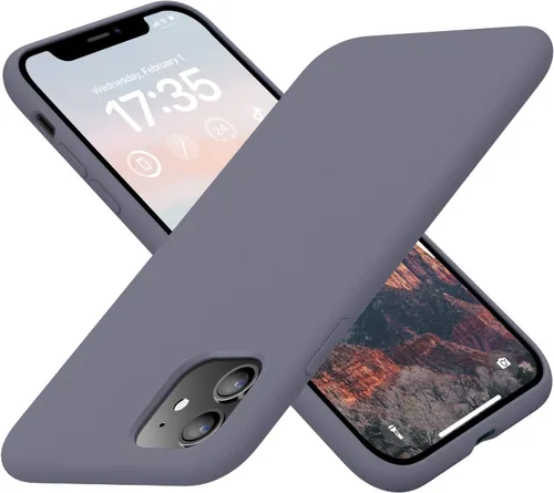 Vista 14 de Funda compatible con iPhone 11, silicona [forro de microfibra suave antiarañazos] [delgada a prueba de golpes] Funda mejorada para teléfono 11