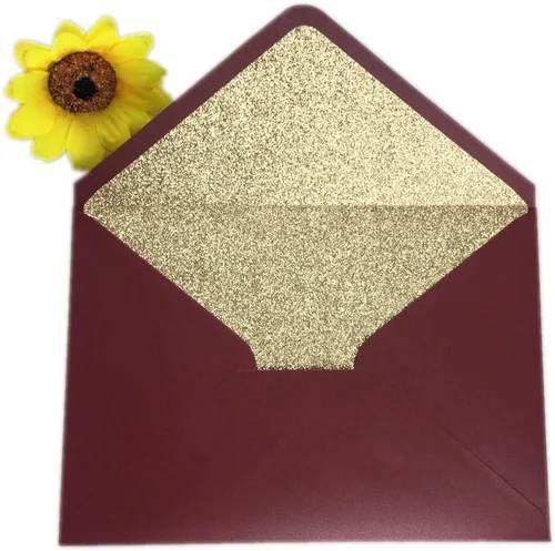 Vista 8 de 25 sobres A7 de color rubor perlado, 5.35 x 7.7 pulgadas, perfectos para bodas de 5 x 7, tarjetas de invitación, invitación de felicitación
