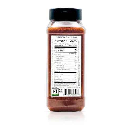 Vista 2 de Spiceology - Condimento para tacos sin sal El Taco - Mezcla de especias mexicanas - Uso en: tacos, fajitas, pollo, carne de res y verduras - 18 onzas