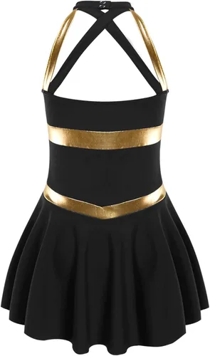 Vista 2 de FEESHOW Uniforme de animadora para niñas, disfraz de animadora de escuela secundaria, Halloween, carnaval, cosplay, disfraz elegante