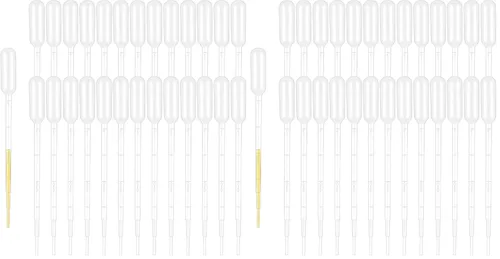 Vista 16 de moveland 25Pcs 1ML Pipetas cuentagotas desechables - Pipetas de plástico desechables para ciencia de laboratorio, aceites esenciales, arte DIY