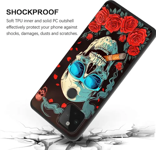 Vista 142 de Funda delgada para Google Pixel 4 XL, funda delgada de silicona de TPU suave a prueba de golpes para Google Pixel 4 XL, astronauta Galaxy