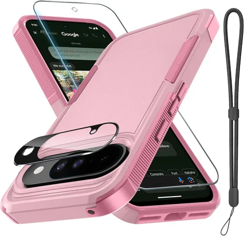 Vista 55 de Funda para Google Pixel 7A, Funda Protectora de Teléfono de Cuerpo Completo Resistente de Trabajo Pesado Robusta a Prueba de Golpes con Correa