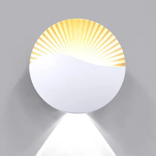 Vista 9 de XEYOU Aplique de pared moderno de 12 W, lámpara de pared LED impermeable IP65 de aluminio para interiores, montaje en pared, lámpara LED