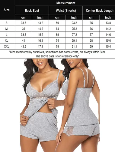 Vista 6 de Avidlove - Conjunto de pijama de encaje para mujer, ropa de dormir
