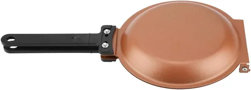 Vista 4 de Sartén antiadherente de doble cara, sartén con diseño abatible de doble cara, fácil de limpiar para panqueques de huevo frito