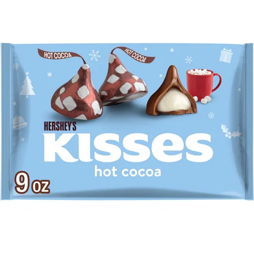 Vista 9 de HERSHEY'S KISSES - Bolsa para dulces de Navidad, sabor a galleta de azúcar, 9 onzas