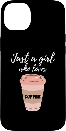 Vista 15 de Just A Girl Who Loves Coffee Funny Java Lover Design Cute Case for iPhone 16