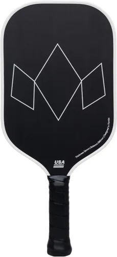 Vista 2 de Diadem Warrior Edge - Paletas de pickleball Cara de carbono grabado para máximo giro, protector aerodinámico de 16mm, agarre Comfort Max, núcleo