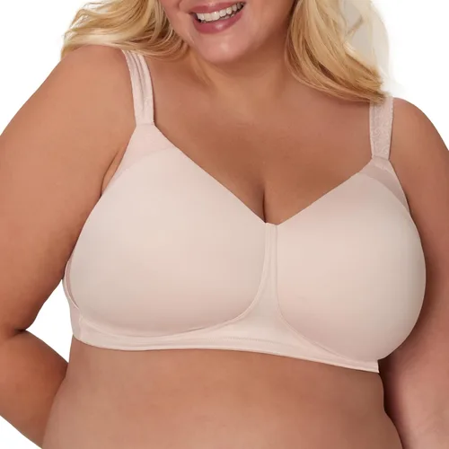 Vista 9 de PLAYTEX womens Secrets Perfectly Smooth Wireless Bra, Full-coverage T-shirt Bra for Full Figures Panel lateral negro