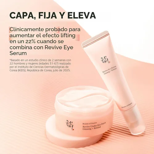 Vista 8 de Beauty of Joseon Revive Suero para Ojos con Retinal Niacinamida Corrección para Bolsas de Ojos Hinchados Líneas Finas Ojeras Arrugas, Cuidado
