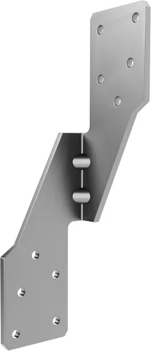 Vista 14 de 10 piezas de bridas para huracanes negras resistentes para vigas, correas para techos de huracanes de calibre 13, espesor de 2.2mm, ajustables