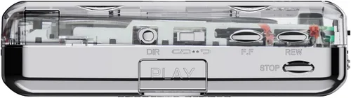 Vista 4 de Docooler Reproductor de cassette, Reproductor de cassette estéreo automático y transparente, grabadora convertidor de cinta a MP3 a través
