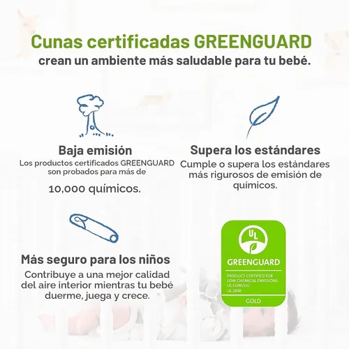 Vista 9 de DaVinci Union - Cuna convertible 4 en 1 en ébano, certificado Greenguard Gold