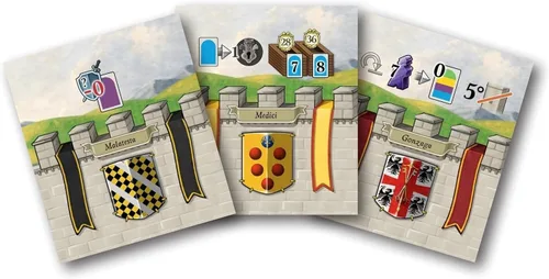 Vista 4 de CMON Lorenzo il Magnifico: Houses of Renaissance Expansion Juego de mesa de estrategia para adolescentes y adultos A partir de 14 años 2 a 5