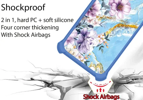 Vista 2 de jioeuinly JSL-SZH - Funda para Huawei Nova Y91, compatible con Huawei Nova Y91, con protector de pantalla de vidrio templado, policarbonato duro +