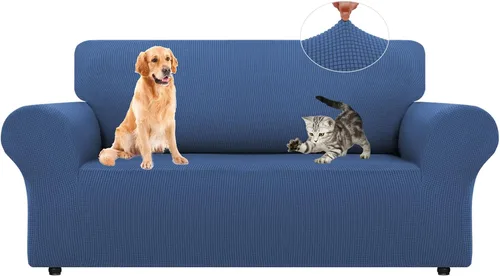 Vista 79 de LURKA Fundas elásticas para silla y sofá de 1 pieza, Fundas para sofá con protector elástico en la parte inferior para niños y perros