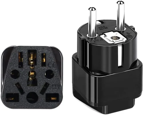 Vista 16 de Toptekits - Paquete de 2 adaptadores universales de enchufe de viaje, tipo B de EE. UU., convertidor de enchufe internacional a Estados Unidos Blanco