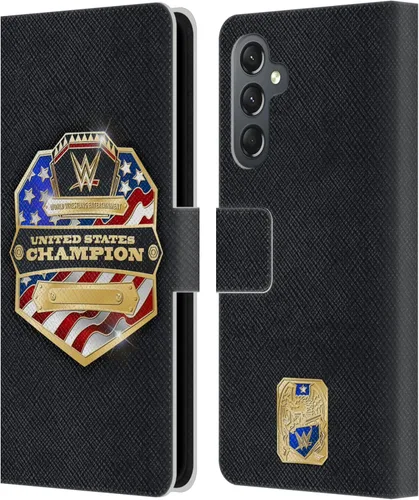 Vista 195 de Head Case Designs Officially Licensed WWE Cruiserweight Champion Title Belts Leather Wallet Case Compatible with Samsung Galaxy A07 4G Campeón