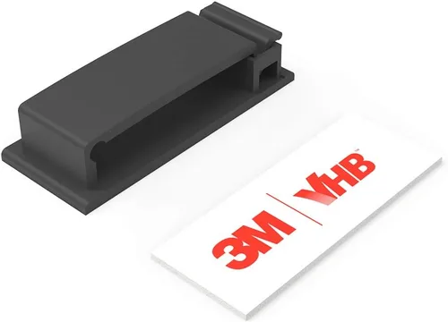 Vista 4 de XIAOXI Clips para cables con fuerte autoadhesivo, abrazaderas de alambre multiusos para organización de cables y corridos de cables, soporte