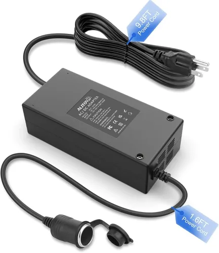 Vista 9 de ALITOVE Convertidor de CA a CC de 12 V, 5 A, 60 W, 110 V a 12 V, convertidor de encendedor de cigarrillos, adaptador a enchufe de pared, adaptador