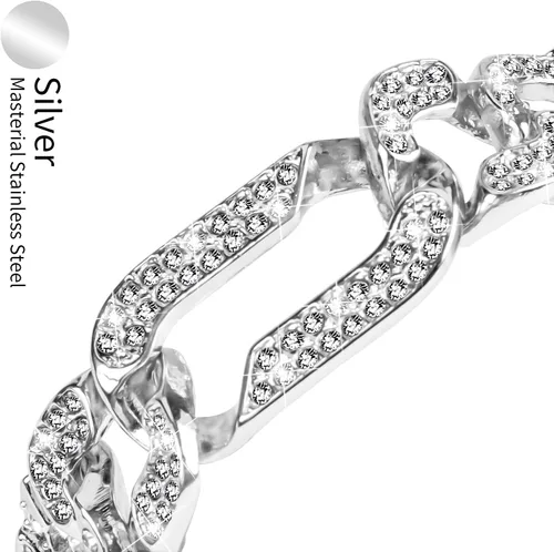 Vista 2 de TenCloud Pulsera compatible con Fitbit Luxe Watch Band Rhinestone Diamond Metal Elegante Correa ajustable compatible con Fitbit Luxe Band para mujer