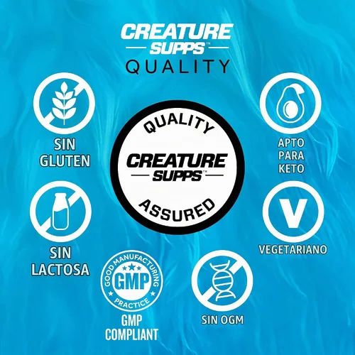 Vista 8 de CREATURE® Creatine Complex - Cápsulas de monohidrato de creatina con 5 tipos de creatina, incluyendo Con-Crēt® creatina HCL, promueve los músculos