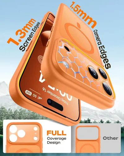 Vista 384 de TOCOL Funda para iPhone 11, compatible con Magsafe, protección completa de cámara, imanes integrados, protección contra caídas, funda translúcida