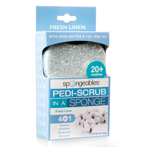Vista 22 de Spongeables Pedi Scrub Foot Exfoliating 20+ Wash Sponge