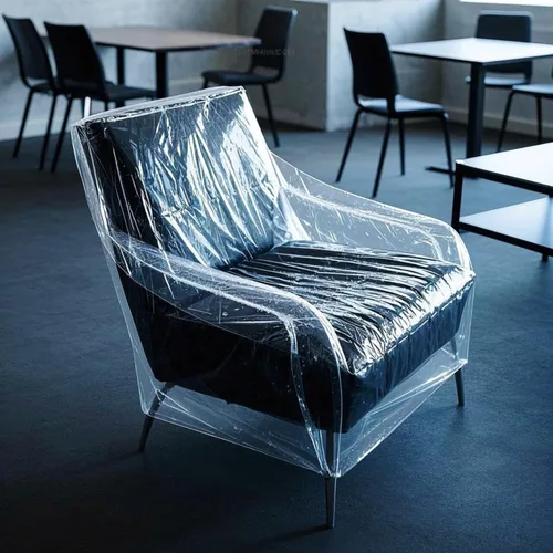 Vista 4 de TopSoon Paquete de 2 fundas de plástico para silla de almacenamiento, impermeables, a prueba de polvo, bolsa de sofá de 46 x 76 pulgadas