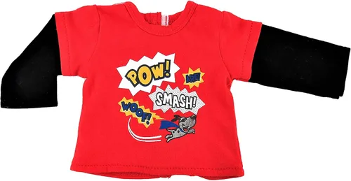 Vista 6 de American Fashion World Camiseta negra de manga corta para muñecas de 18 pulgadas Calidad premium y diseño moderno Ropa de muñecas Moda de ropa