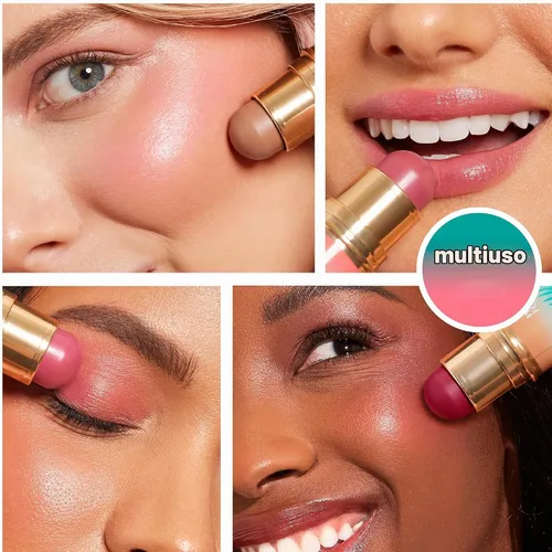 Vista 3 de Physicians Formula Butter Glow & Go - Barra multiusos, fórmula ultra cremosa con mantequilla de Murumuru, acabado radiante, libre de crueldad Playa