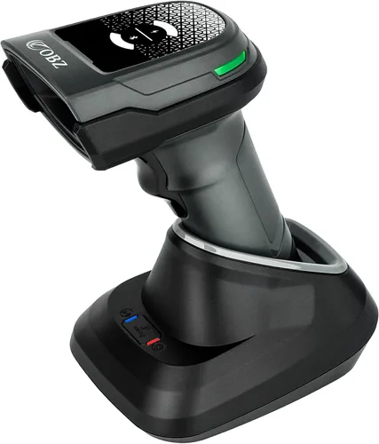 Vista 11 de OBZ Escáner de código de barras Bluetooth 2D con pantalla LCD grande de 2.4 pulgadas, inalámbrico 3 en 1 y Bluetooth y USB, escáner de imagen