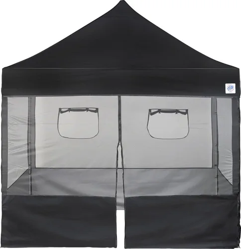 Vista 7 de E-Z UP Kit de pared lateral para cabina de comida, juego de 4, se adapta a toldo de pierna recta de 10 x 10 pies (toldo/refugio no incluido)