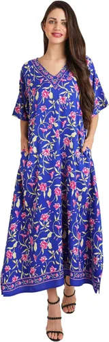 Vista 31 de Miss Lavish London - Kaftán largo para mujer - Kaftán de playa africano y kaftan moderno para fiesta y bodas 109-azul