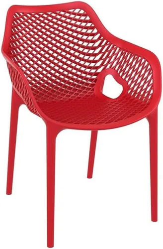 Vista 9 de Compamia Air XL - Silla de comedor para patio al aire libre, color naranja (juego de 2)