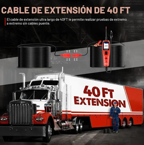Vista 5 de Autel PowerScan PS100 Kit de sonda de circuito de alimentación – Herramienta de diagnóstico del sistema de circuito de automóvil de 12 V 24 V
