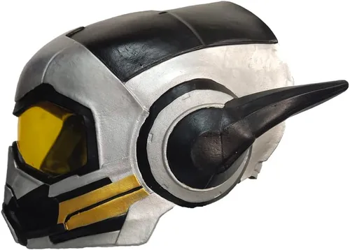 Vista 3 de Casco de látex de superhéroe de la nueva hormiga de superhéroe, avispa, máscara de cosplay para adultos, accesorios para disfraz de carnaval