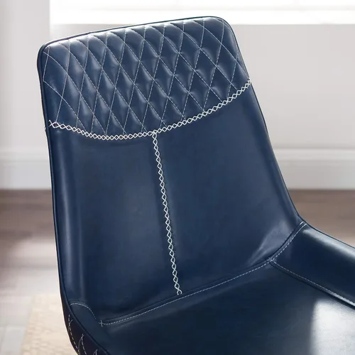 Vista 12 de Linon Home Decor Products Linon Maisy Juego de 2 sillas de comedor azules, azul marino