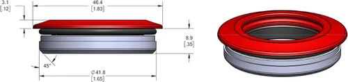 Vista 3 de Wolf Tooth Premium es un auricular superior para pila especializada de 0.118 in