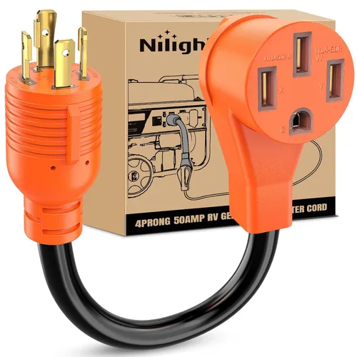 Vista 26 de Nilight Cable adaptador de secadora de 30 amperios a 30 amperios calibre 10 10-30P a 14-30R con cable de tierra