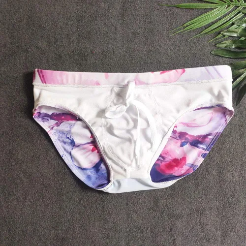Vista 7 de UXH Traje de baño para hombre Briefs acolchado traje de baño masculino sexy natación bikini tabla playa surf natación troncos